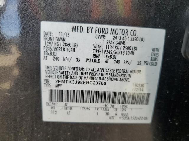 2FMTK3J98FBC23766 Ford EDGE SEL