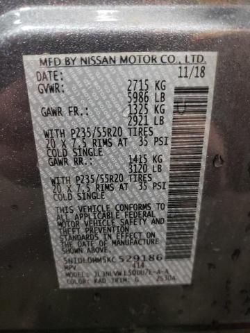 5N1DL0MM5KC529186 Infiniti QX60 LUXE