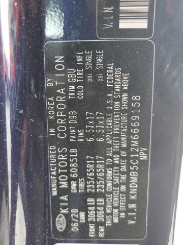 KNDMB5C12M6669158 KIA SEDONA LX