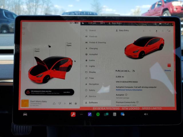 5YJ3E1EA7PF578100 Tesla MODEL 3