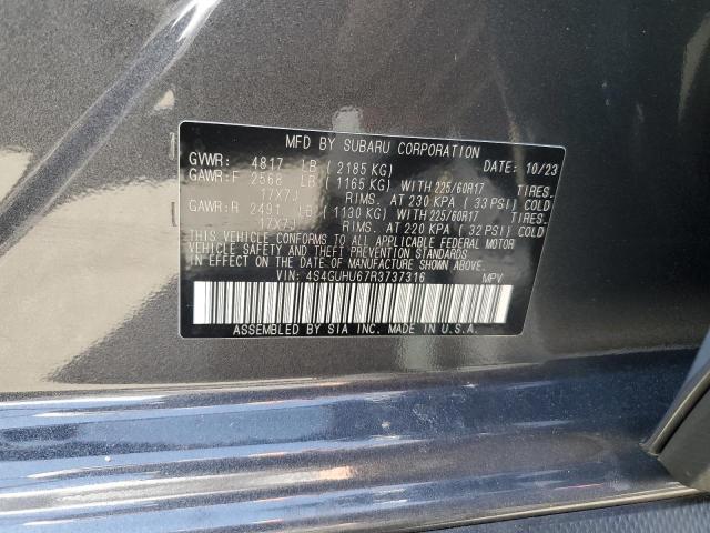 4S4GUHU67R3737316 Subaru Crosstrek Wilderness