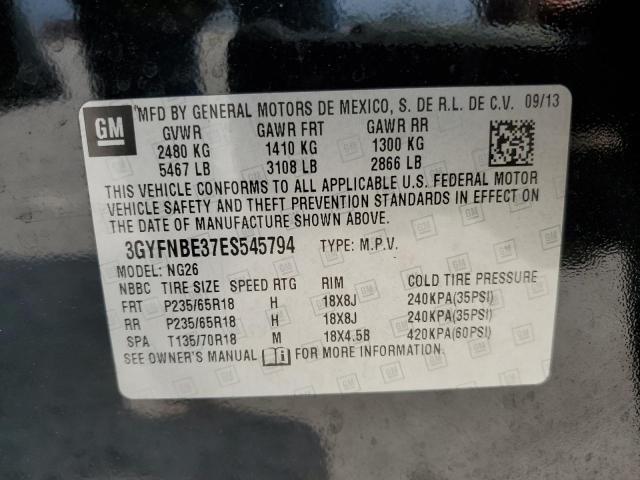 3GYFNBE37ES545794 Cadillac Srx Luxury Collection