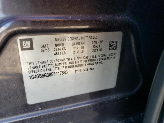 1G4GB5G38EF117685 Buick Lacrosse