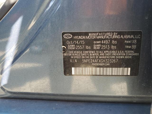 5NPE24AFXGH323267 Hyundai SONATA SE