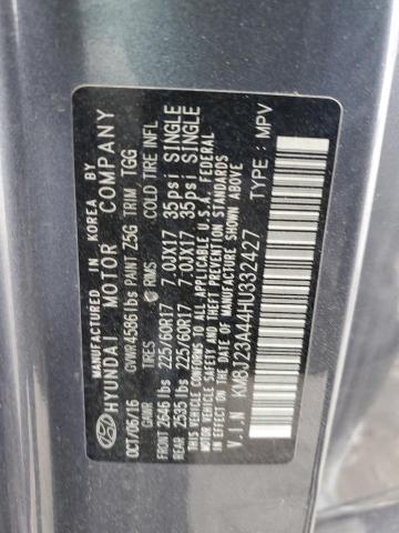 KM8J23A44HU332427 Hyundai TUCSON SE