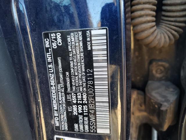 55SWF4JB2FU078112 Mercedes-Benz C 300