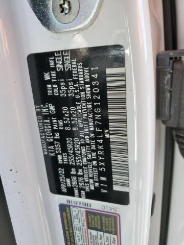 5XYRK4LF7NG120341 KIA SORENTO SX