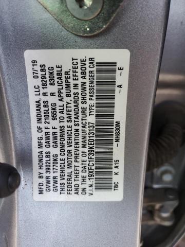 19XFC1F39KE013137 Honda CIVIC EX