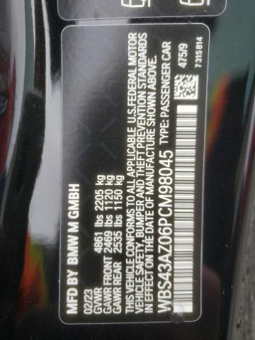 WBS43AZ06PCM98045 BMW M4 Competition