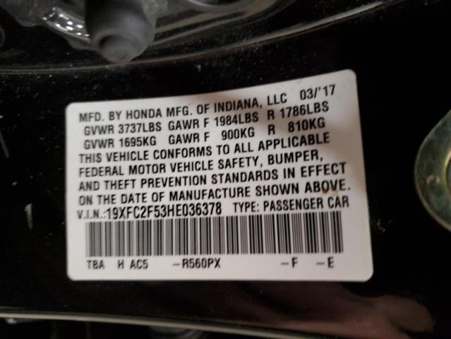 19XFC2F53HE036378 Honda Civic Lx