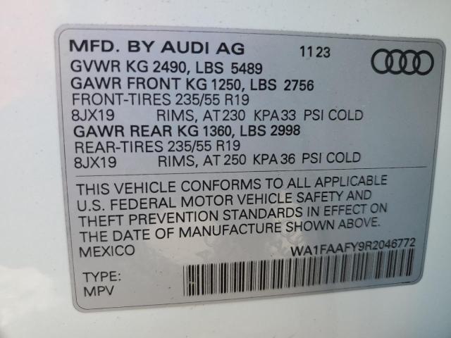 WA1FAAFY9R2046772 Audi Q5 Prestige 45