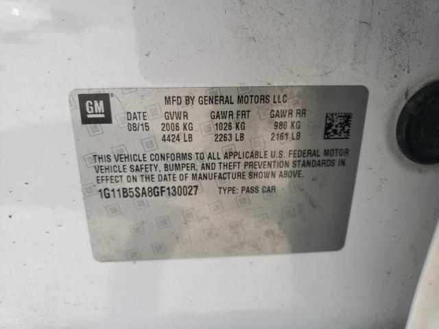 1G11B5SA8GF130027 Chevrolet Malibu Limited Ls