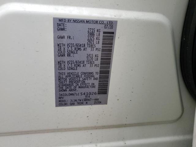 5N1DL0MN7LC541026 Infiniti QX60 LUXE