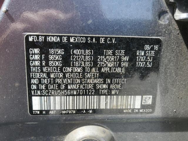 3CZRU5H56HM701122 Honda HR-V EX