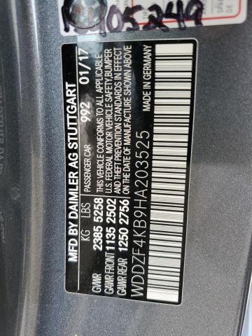 WDDZF4KB9HA203525 Mercedes-Benz E 300 4matic