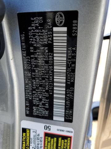 4T1C31AKXPU610982 Toyota CAMRY LE