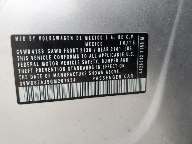 3VWD67AJ9GM267934 Volkswagen JETTA SE