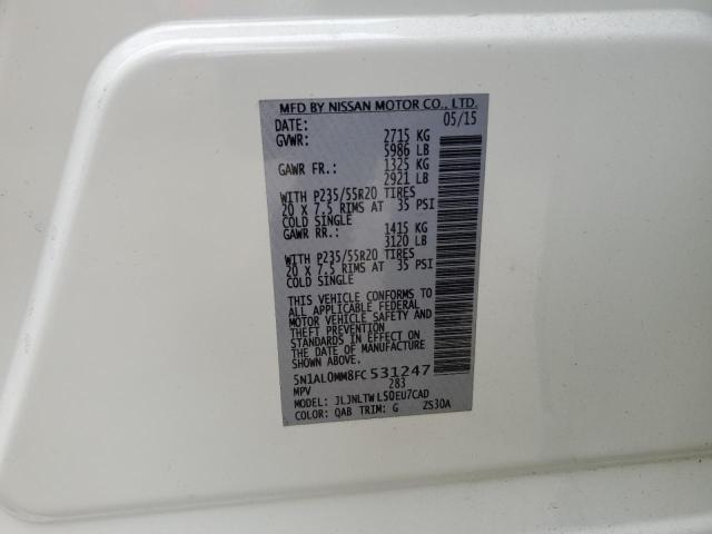 5N1AL0MM8FC531247 Infiniti QX60