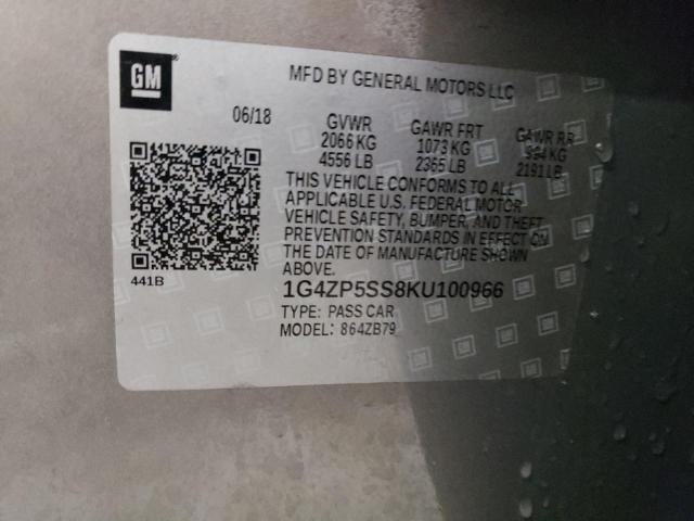 1G4ZP5SS8KU100966 Buick Lacrosse Essence