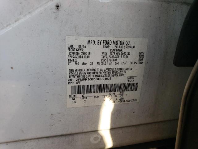 2FMPK3G95GBC04635 Ford EDGE SE