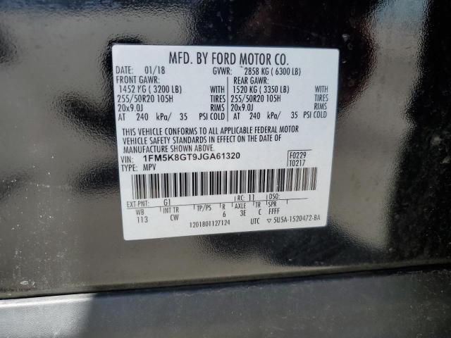 1FM5K8GT9JGA61320 Ford EXPLORER SPORT