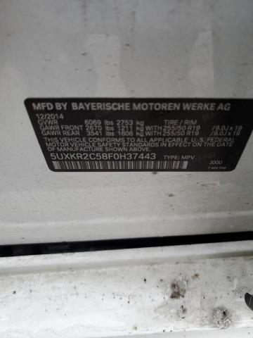 5UXKR2C58F0H37443 BMW X5 Sdrive35i