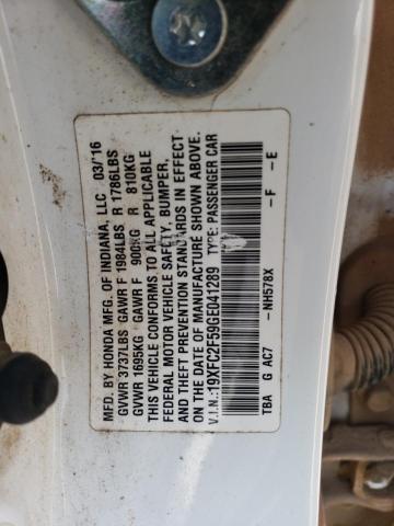 19XFC2F59GE041289 Honda Civic Lx
