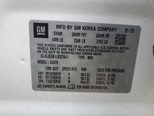 KL4CJESB1LB322641 Buick Encore Preferred
