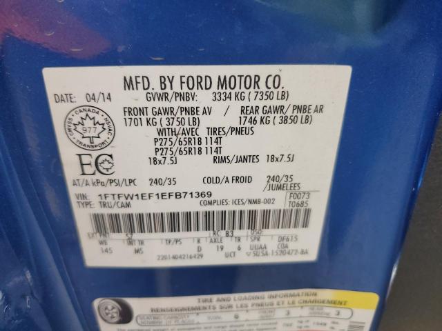 1FTFW1EF1EFB71369 Ford F150 Supercrew