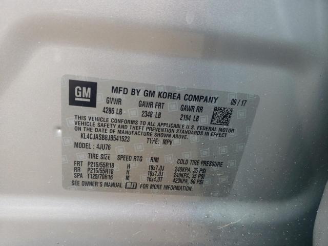 KL4CJASB8JB541523 Buick Encore Preferred