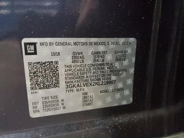 3GKALVEX2KL219907 GMC Terrain Slt