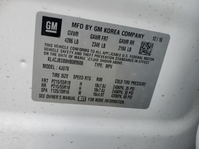 KL4CJBSB8HB089606 Buick Encore Preferred Ii