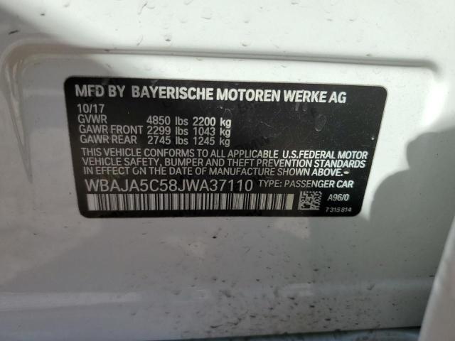WBAJA5C58JWA37110 BMW 530 I