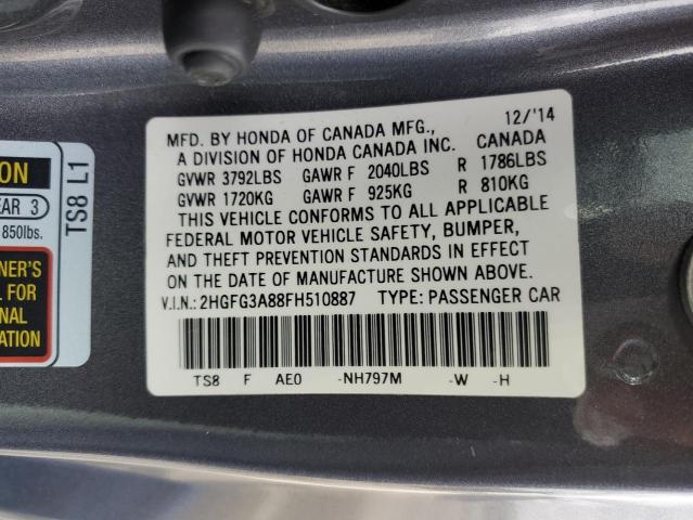 2HGFG3A88FH510887 Honda CIVIC EX