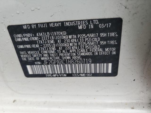 JF2GPABC1H8260719 Subaru Crosstrek Premium