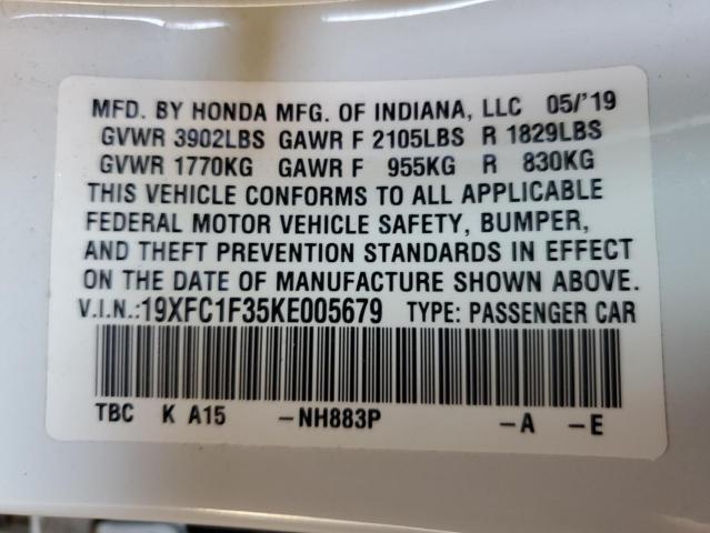 19XFC1F35KE005679 Honda CIVIC EX
