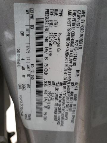 1FADP3F26EL359002 Ford FOCUS SE