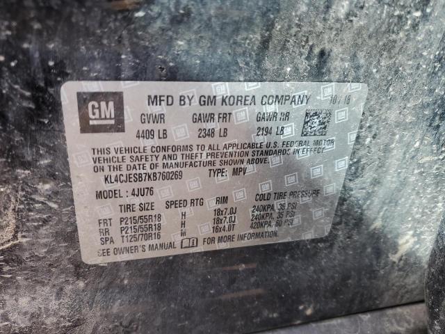 KL4CJESB7KB760269 Buick Encore Preferred