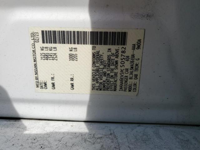 1N4AA6EV5PC505782 Nissan Maxima Sr