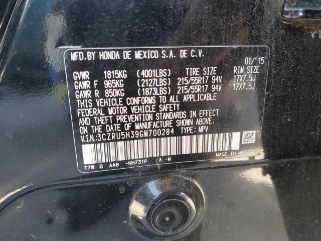 3CZRU5H39GM700284 Honda HR-V LX