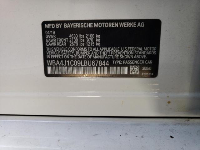 WBA4J1C09LBU67844 BMW 430i Gran Coupe