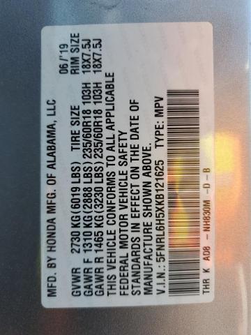 5FNRL6H5XKB121625 Honda ODYSSEY EX