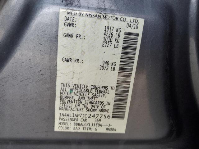 1N4AL3AP7JC247756 Nissan ALTIMA 2.5