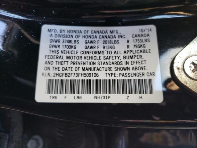 2HGFB2F73FH509106 Honda CIVIC SE