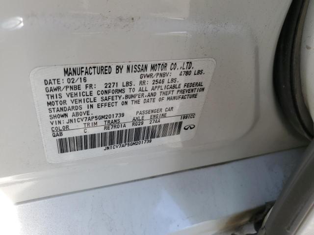 JN1CV7AP5GM201739 Infiniti Q50 BASE
