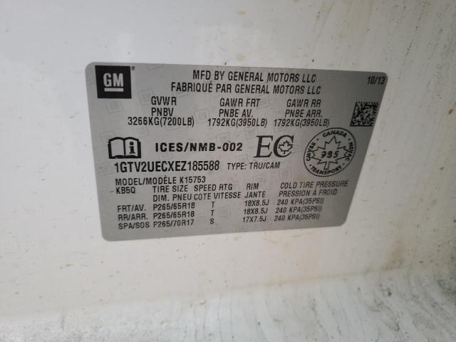 1GTV2UECXEZ185588 GMC Sierra K1500 Sle