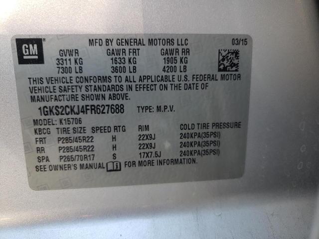 1GKS2CKJ4FR627688 GMC YUKON DENALI