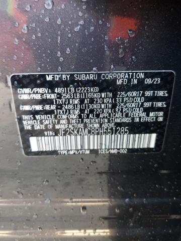 JF2SKAMC8PH551285 Subaru Forester Wilderness
