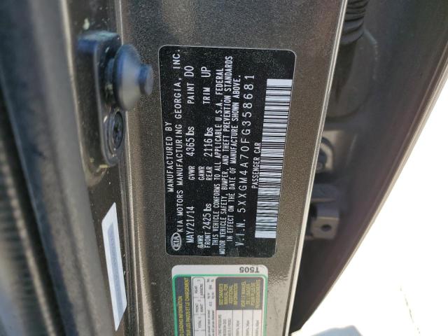 5XXGM4A70FG358681 KIA Optima Lx