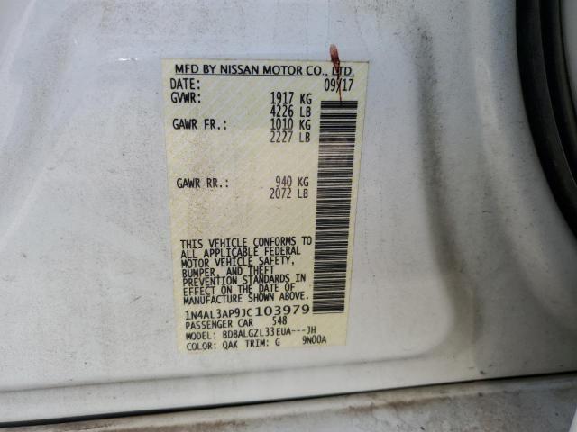 1N4AL3AP9JC103979 Nissan ALTIMA 2.5